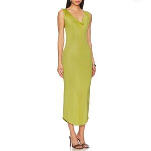 Asta Resort Chloe Dress in Chartreuse